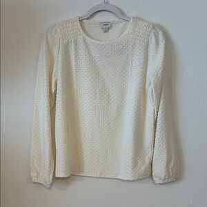 FINAL! NWT! J. Crew Cream Puff Sleeve Blouse